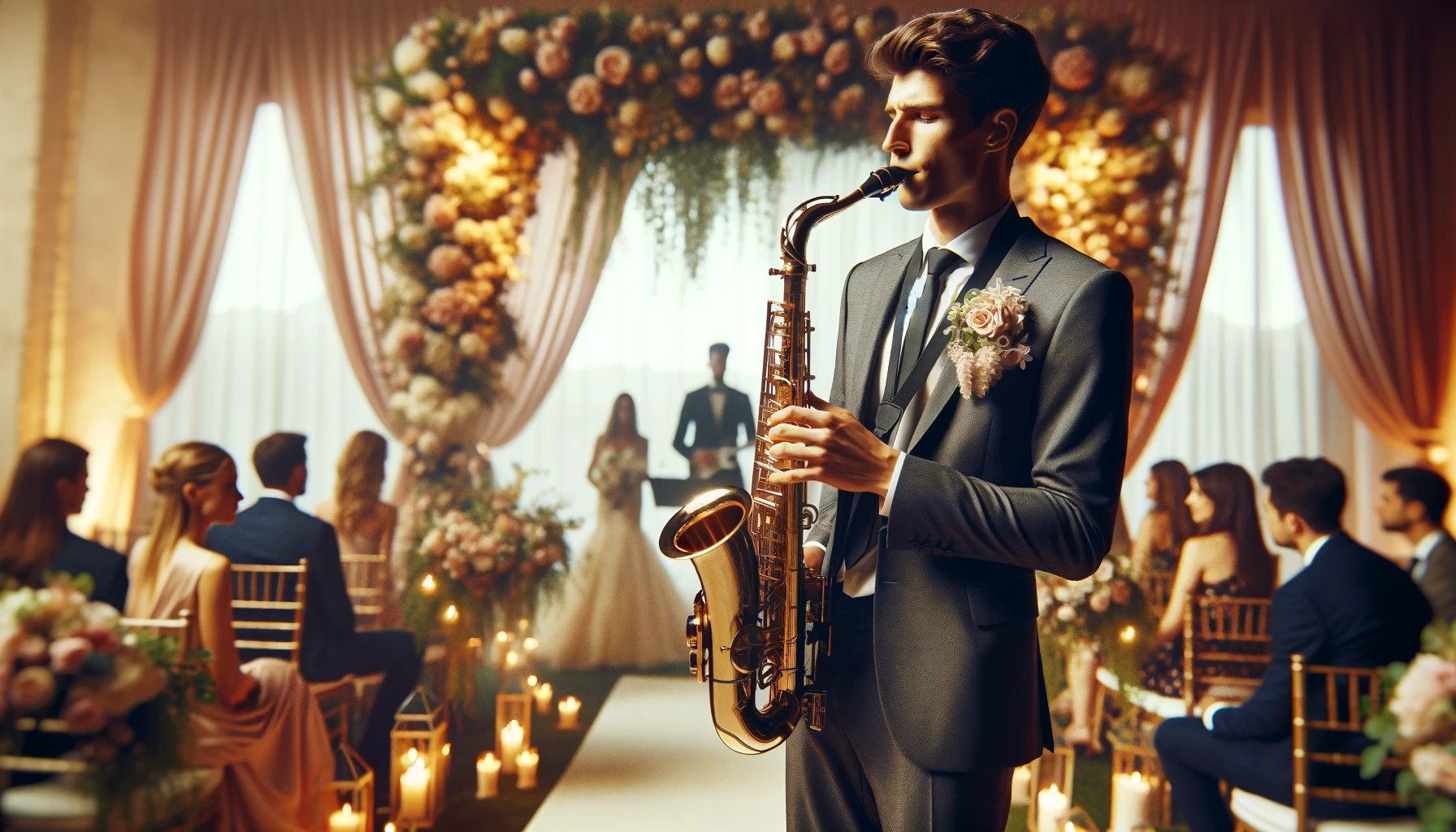 Saxofonista em Casamento