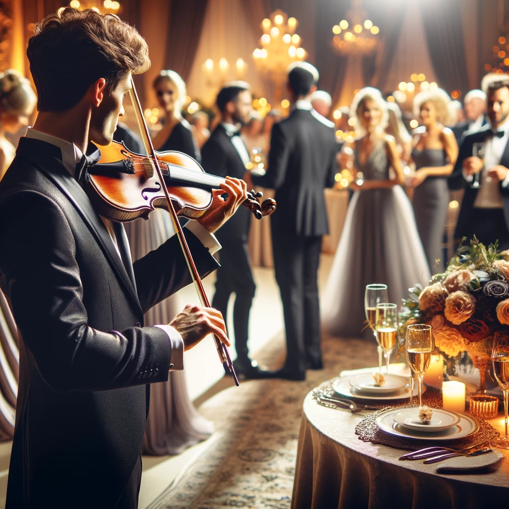 Violinista em Casamento